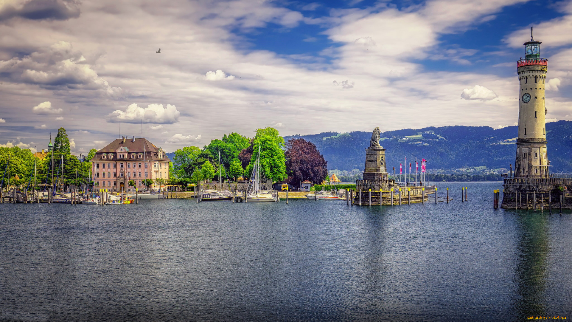 lindau, germany, города, -, пейзажи