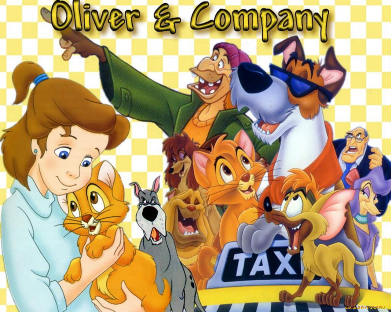 мультфильмы, oliver, and, company