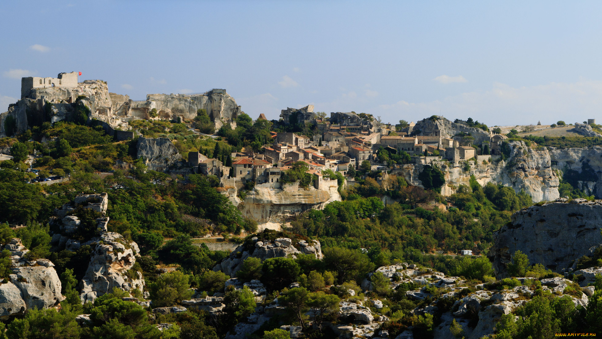 baux, de, provence, города, пейзажи, франция