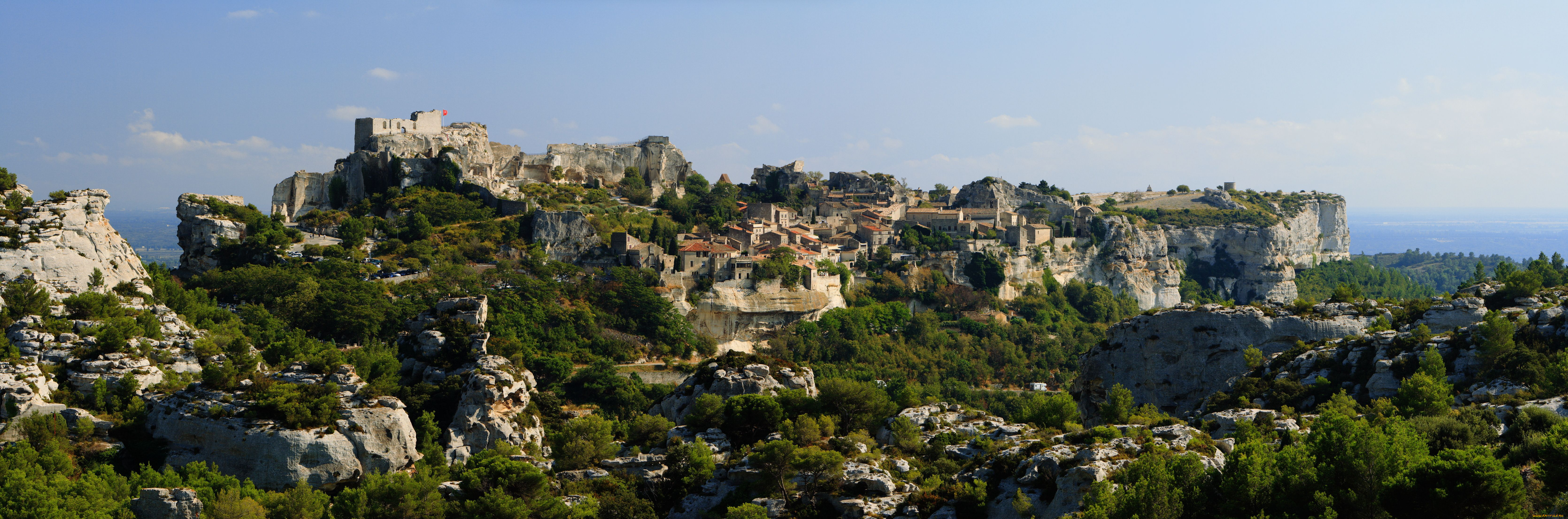 baux, de, provence, города, пейзажи, франция