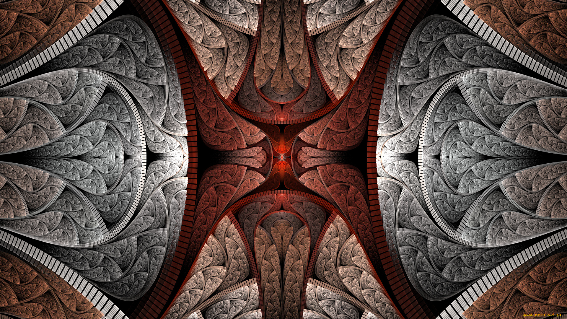 3д, графика, фракталы, , fractal, цвета, фон, узор