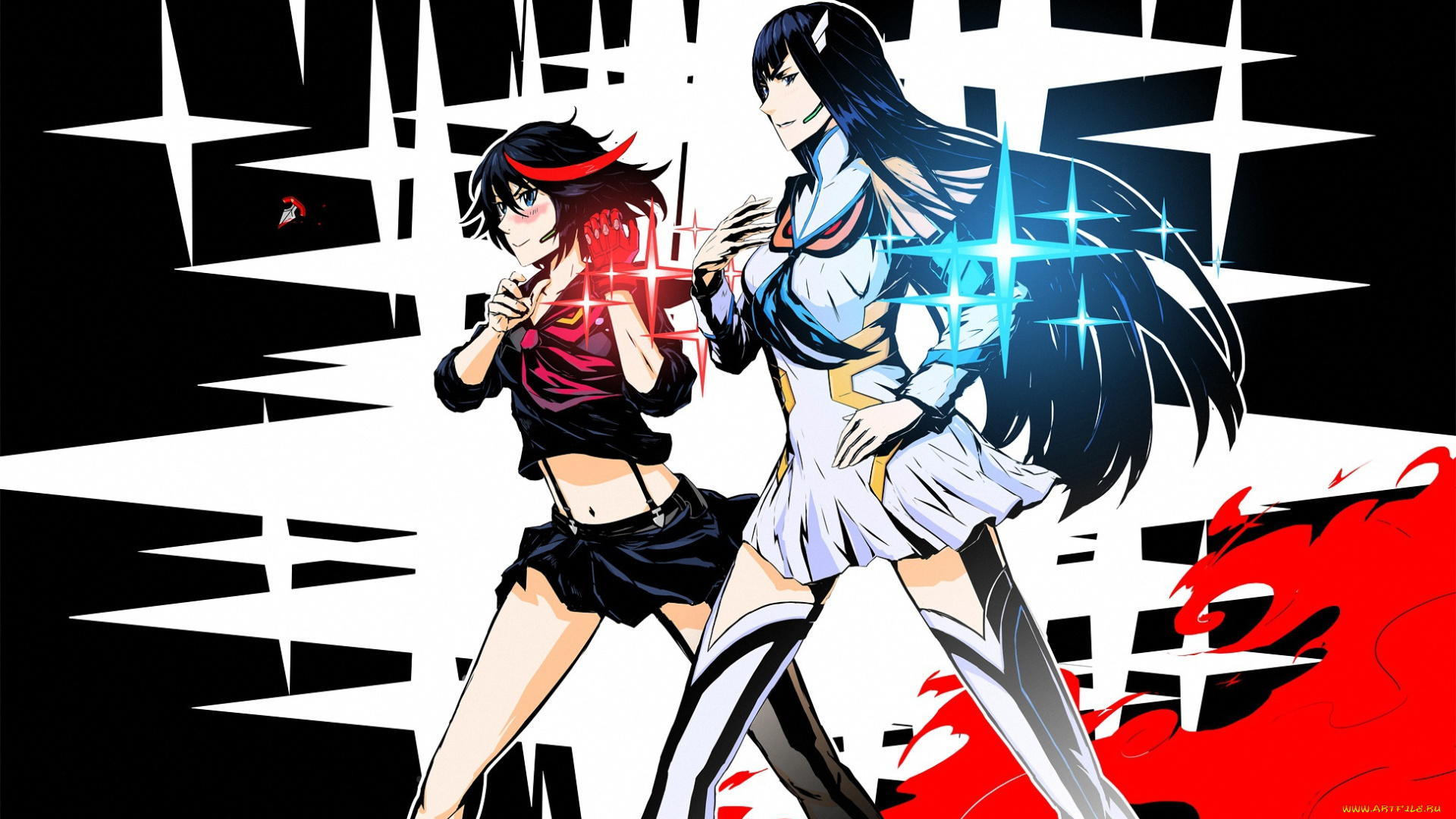 аниме, kill, la, kill, anime, kill, la, satsuki, kiryuin, art, ryuko, matoi