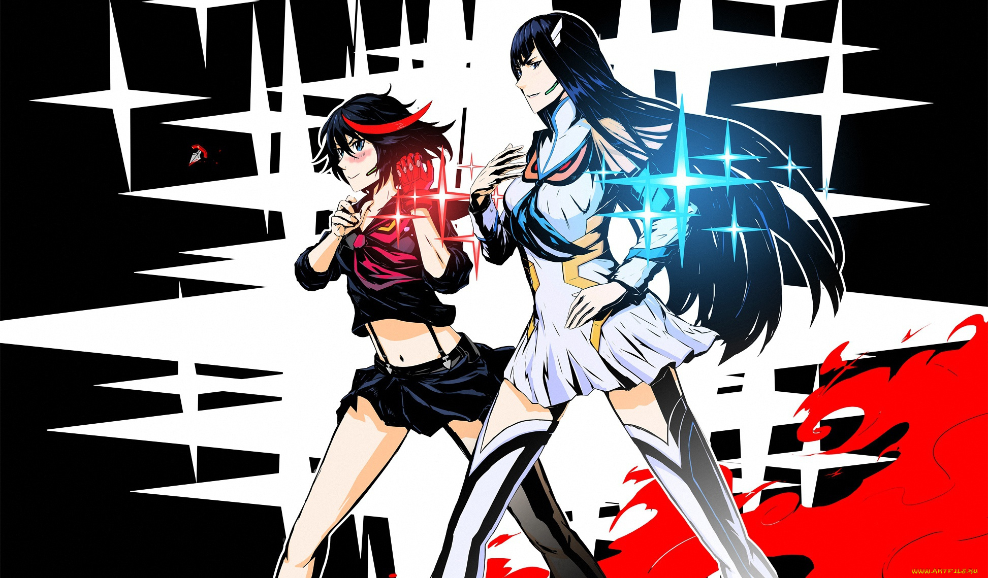 аниме, kill, la, kill, anime, kill, la, satsuki, kiryuin, art, ryuko, matoi