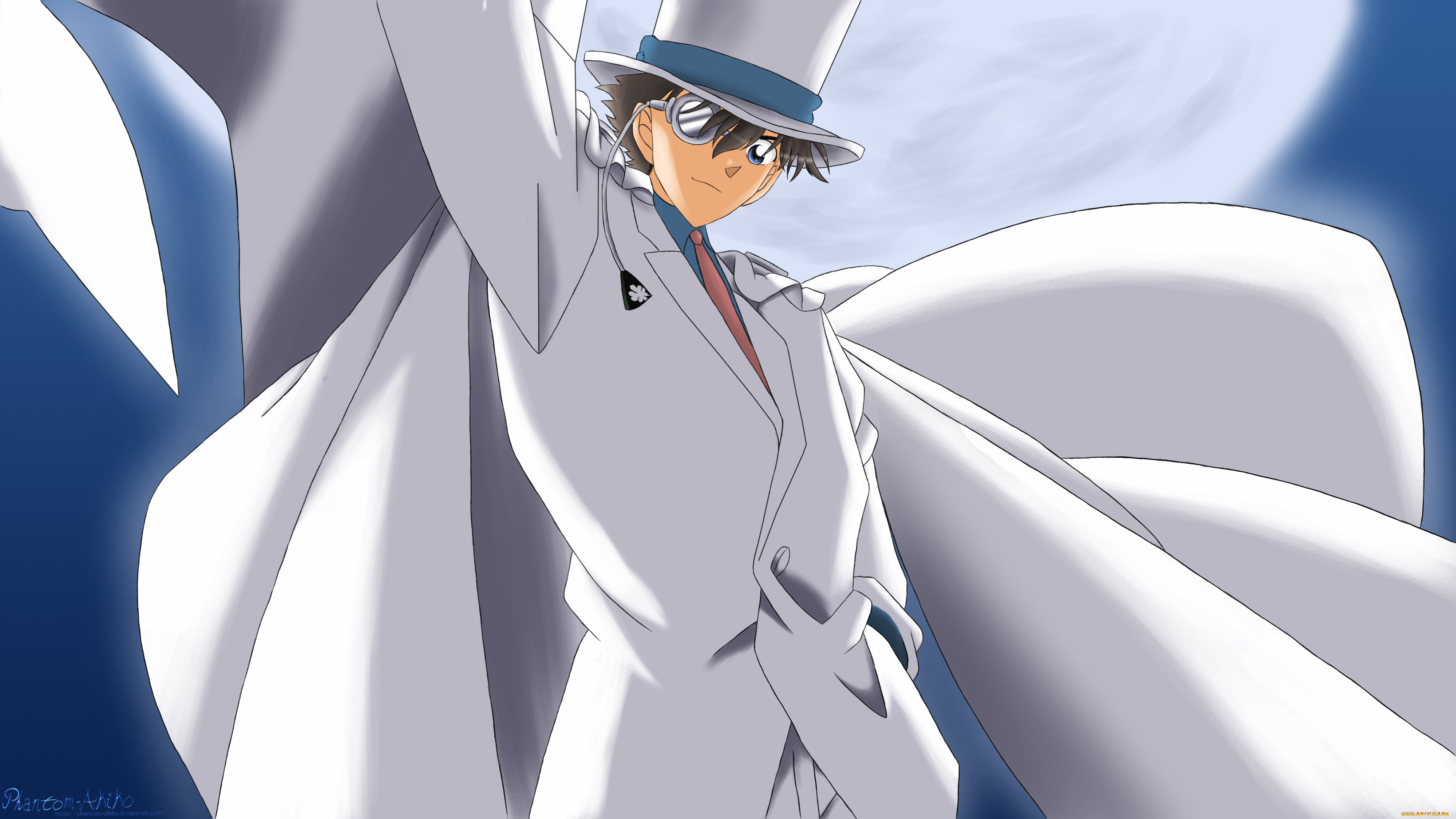 аниме, detective, conan, , magic, kaito, kaitou, kid