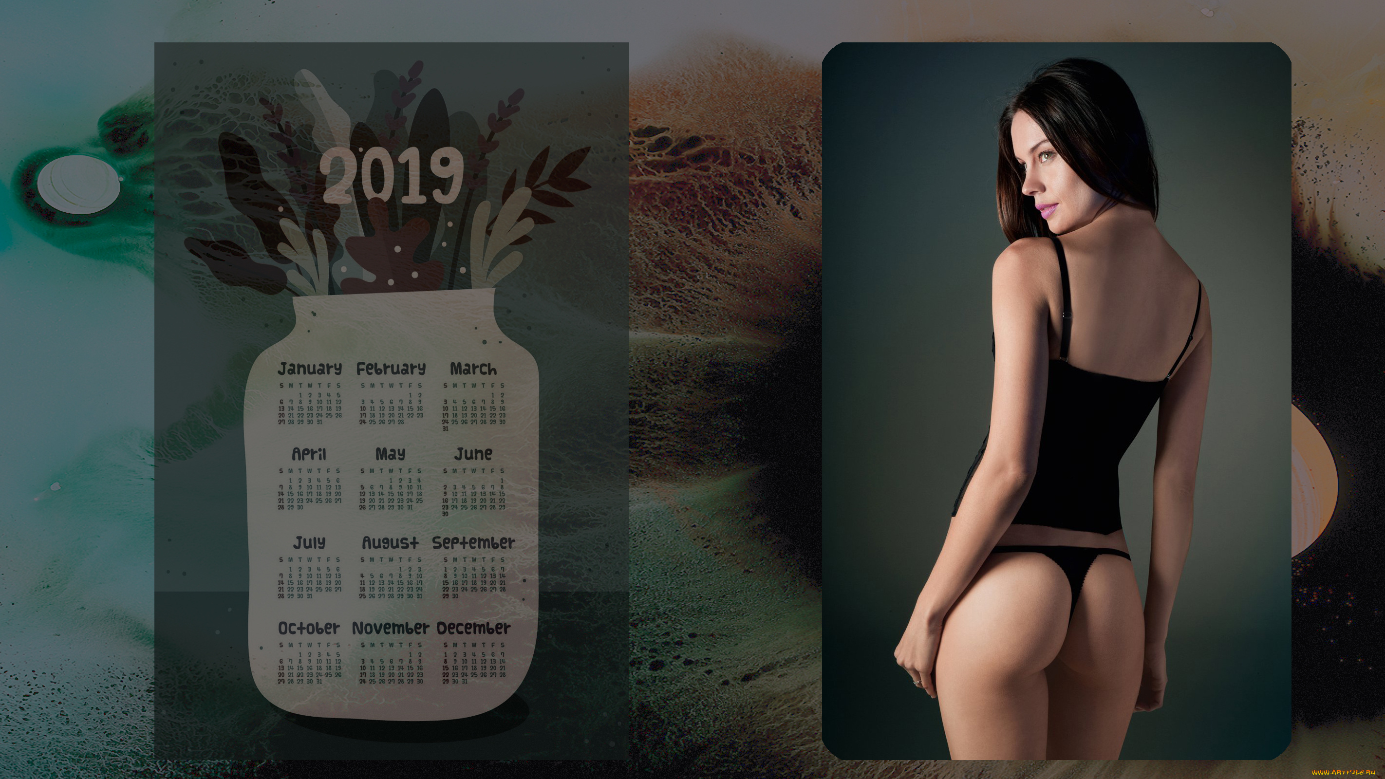 календари, девушки, женщина