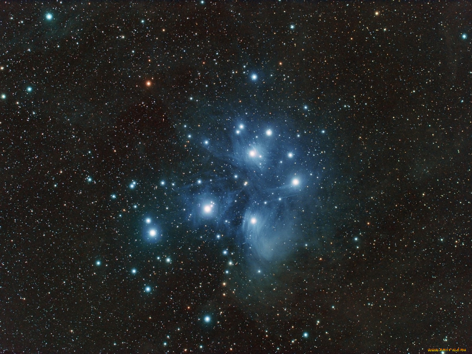 m45, звёздное, скопление, плеяды, космос, звезды, созвездия