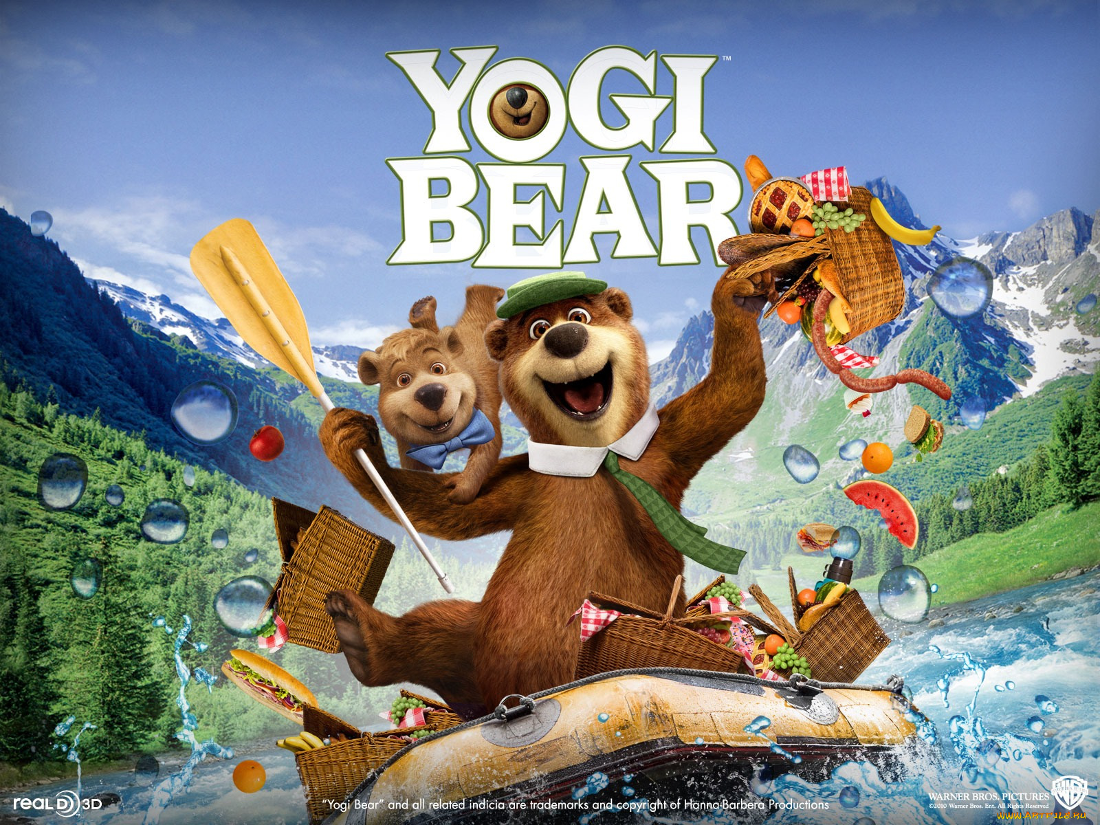 медведь, йоги, мультфильмы, yogi, bear