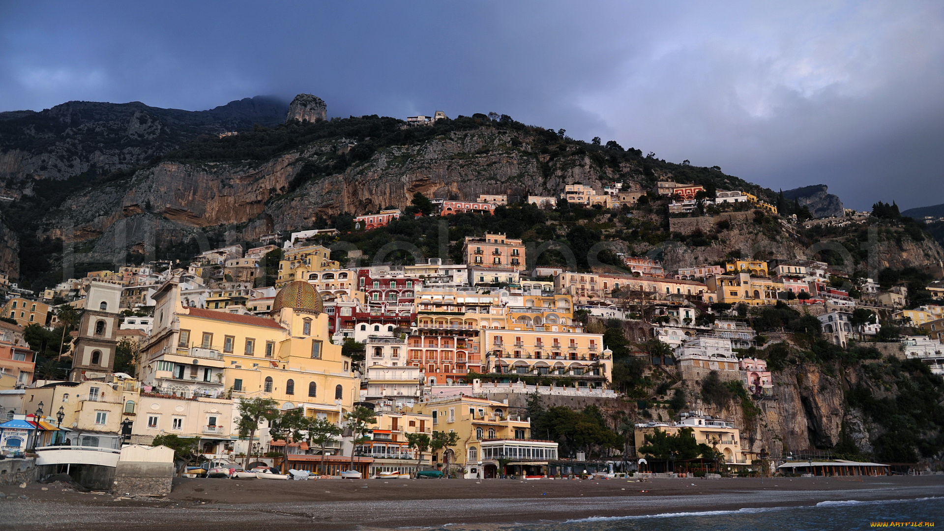 города, амальфийское, лигурийское, побережье, италия, amalfi