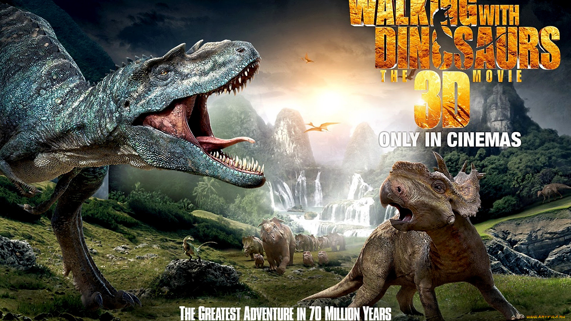 walking, with, dinosaurs, 3d, кино, фильмы, прогулки, с, динозаврами