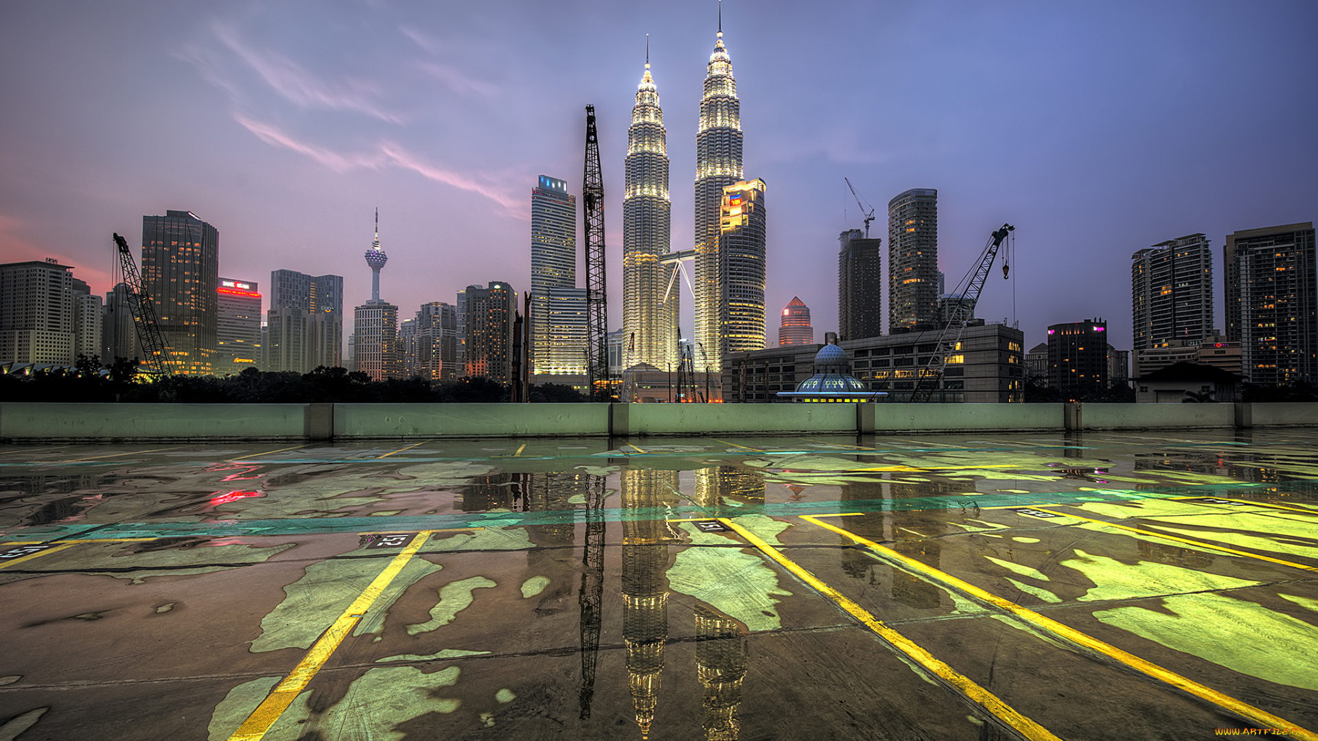 kuala, lumpur, , malaysia, города, куала-лумпур, , малайзия, утро, башни