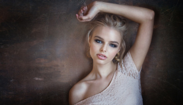 Картинка девушки -unsort+ блондинки гипюр макияж блондинка девушка плечо