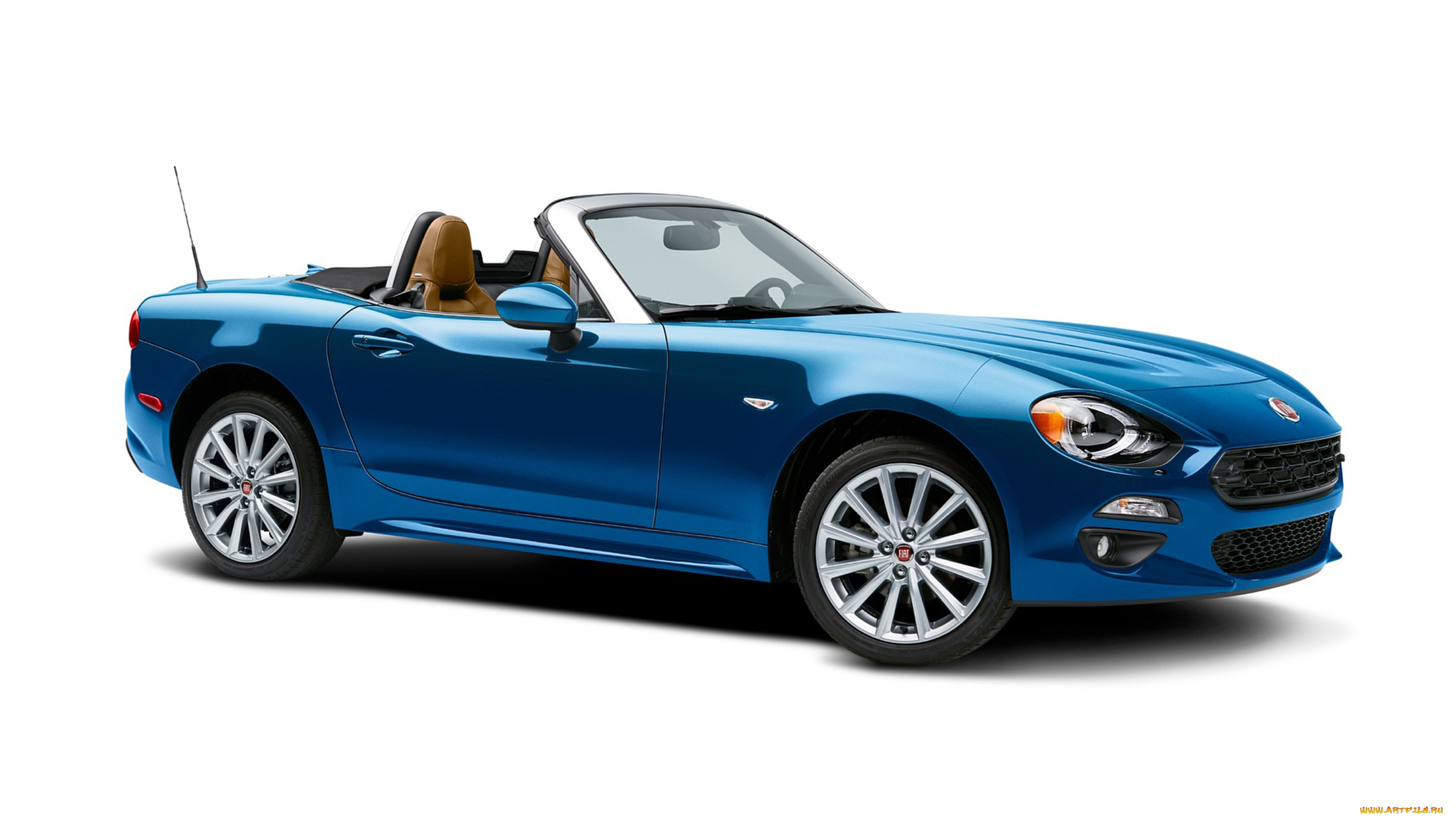 fiat, 124, spider, blue, 2017, автомобили, fiat, 124, spider, blue, 2017, синий