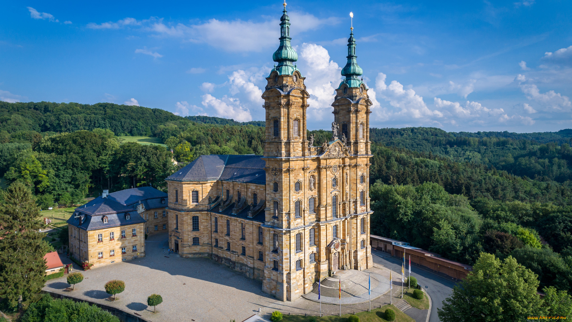 basilika, vierzehnheiligen, города, -, католические, соборы, , костелы, , аббатства, простор