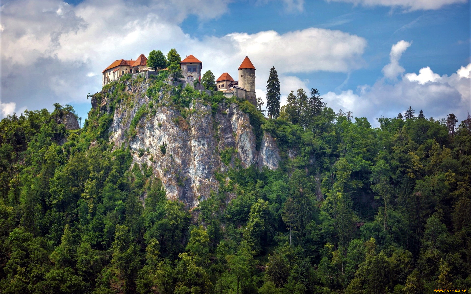 города, блед, , словения, slovenia, bled, castle