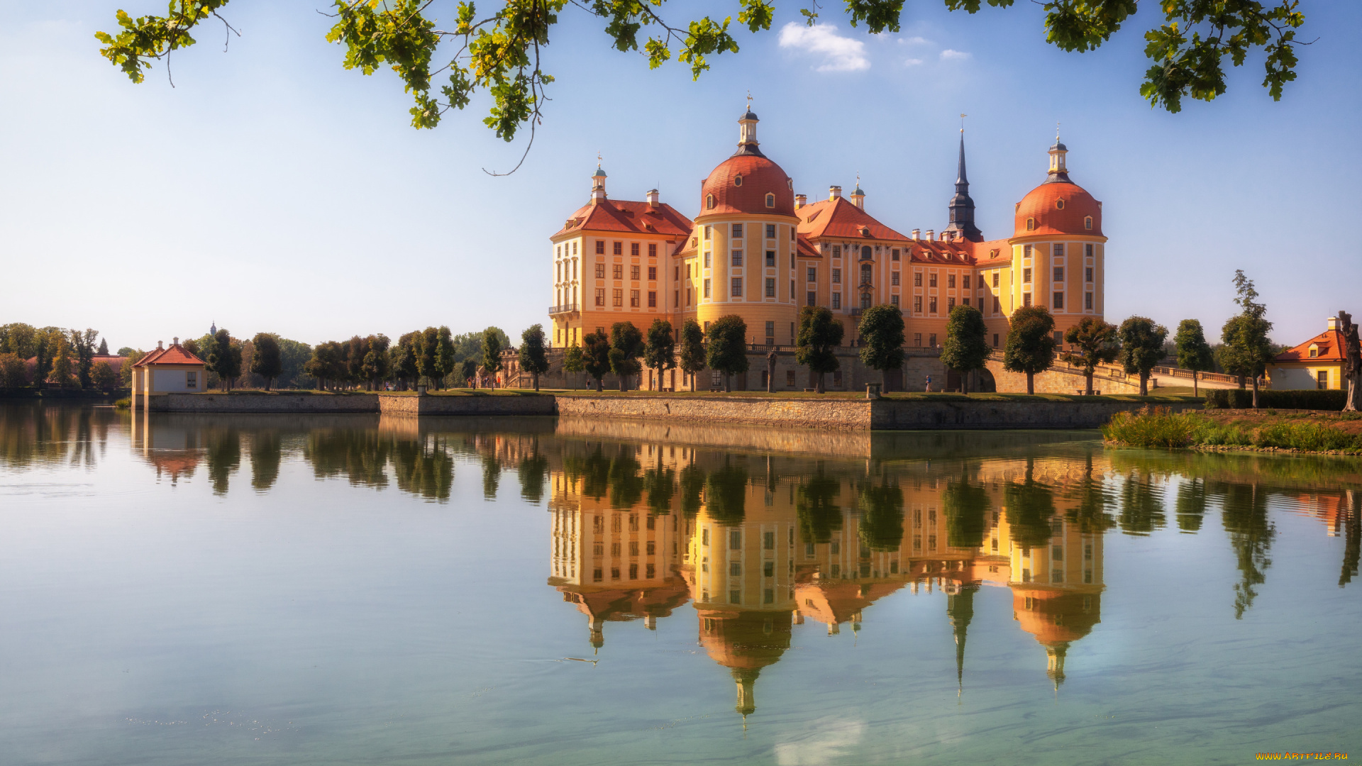 города, замок, морицбург, , германия, moritzburg, castle, germany