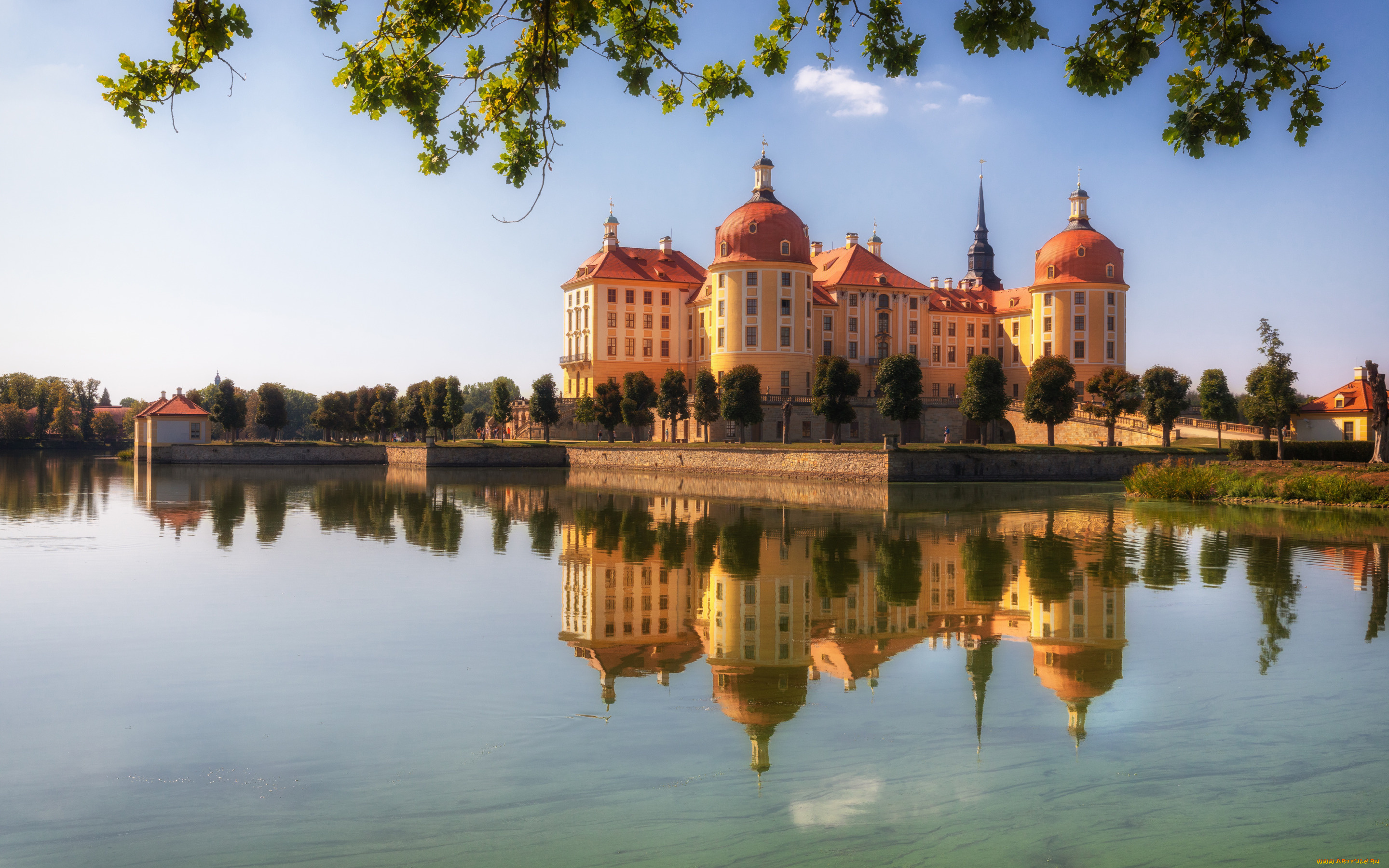 города, замок, морицбург, , германия, moritzburg, castle, germany