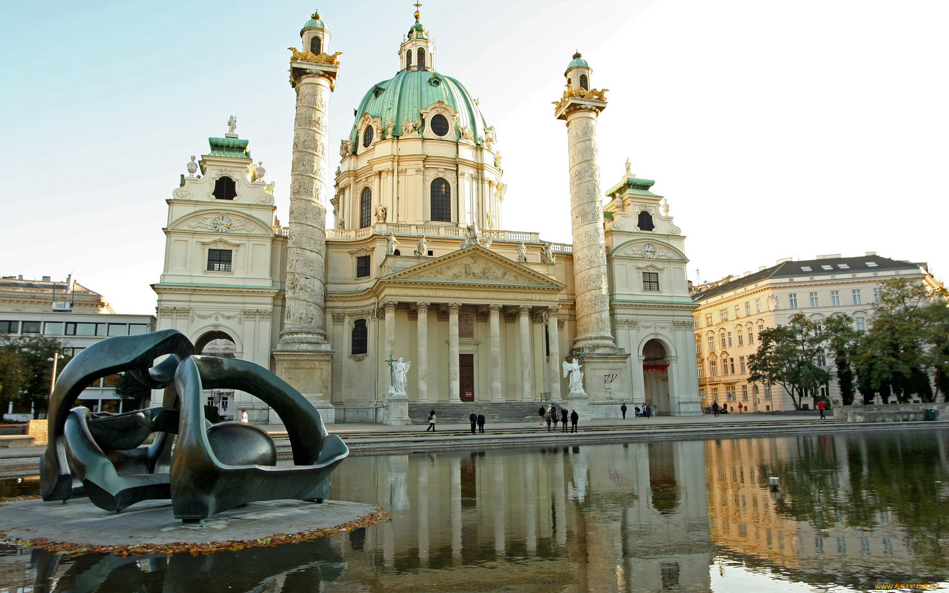 города, католические, соборы, костелы, аббатства, karlskirche, vienna, austria