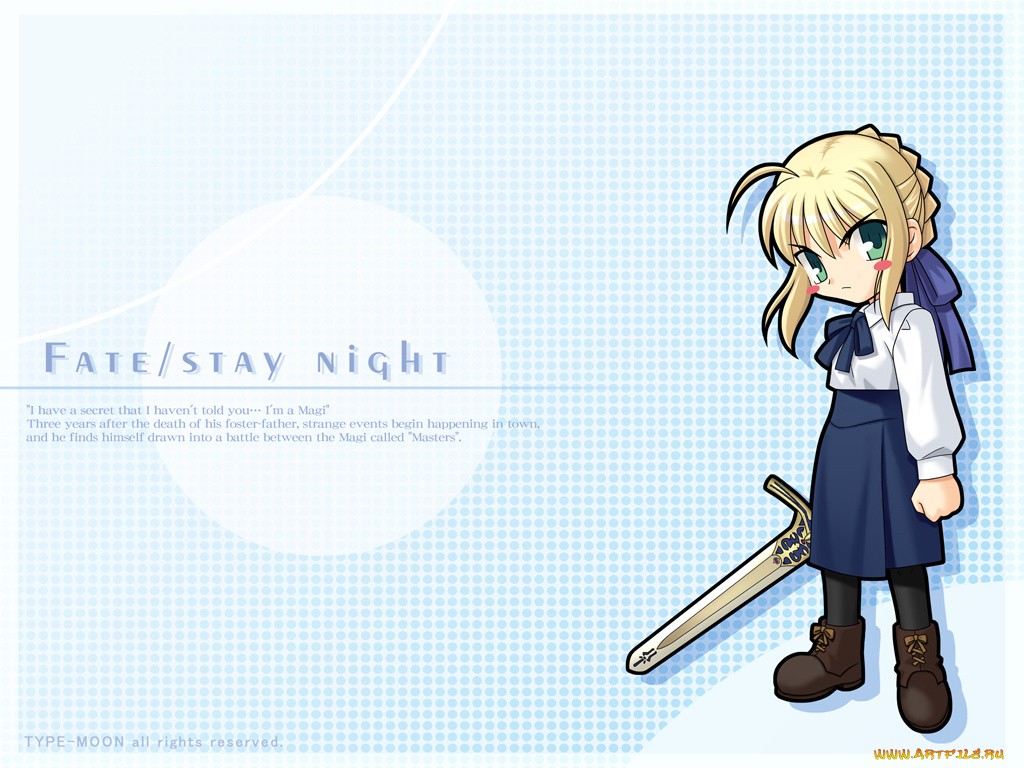 аниме, fate, stay, night