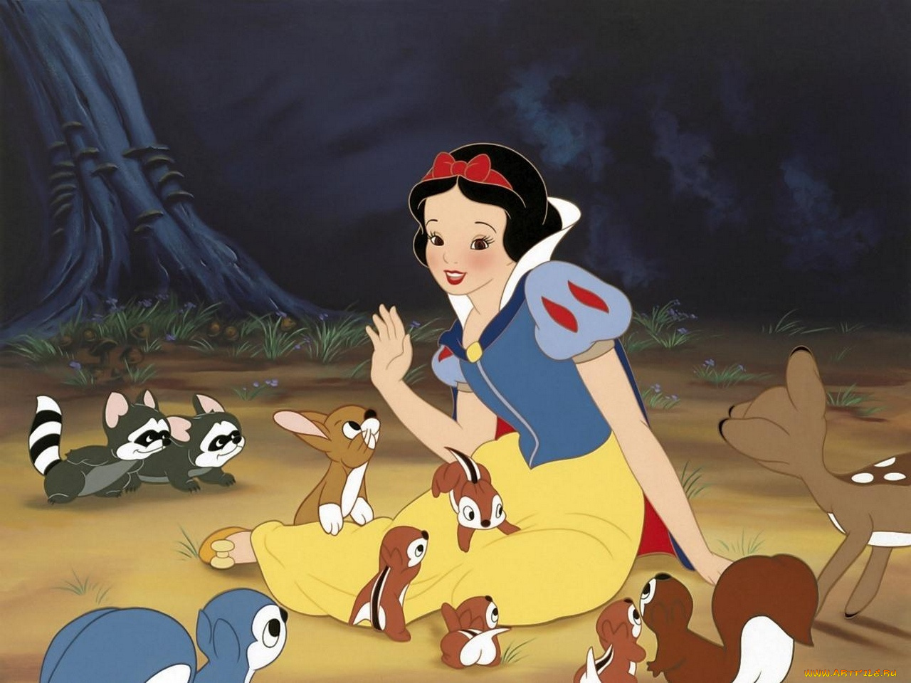 мультфильмы, snow, white, and, the, seven, dwarfs