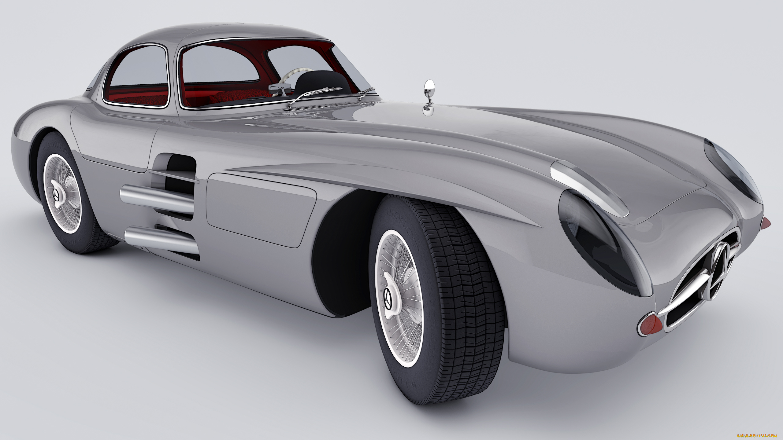 автомобили, 3д, 1955, mercedes, benz, 300, slr