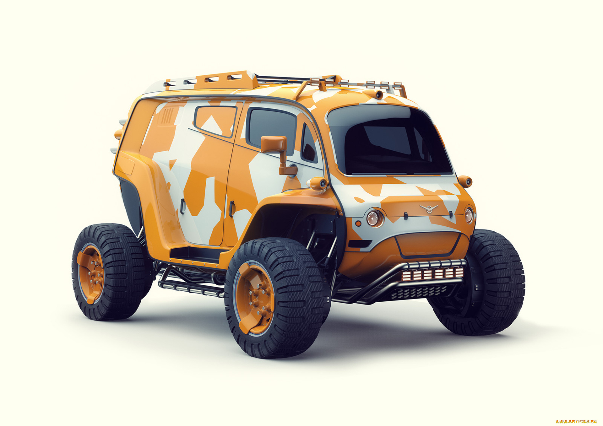 uaz-2061, автомобили, 3д, дизайн, графика, 2061, uaz