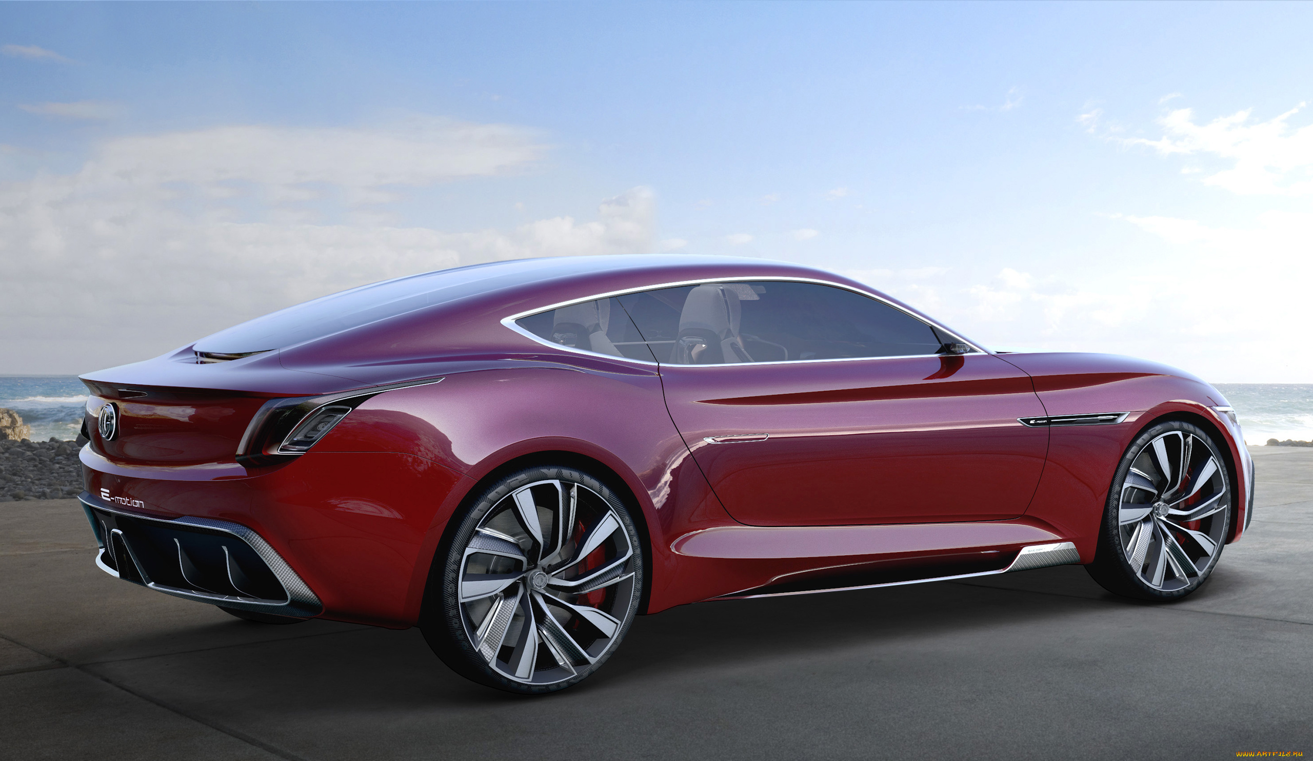 mg, e-motion, concept, 2017, автомобили, 3д, mg, вишнёвый, 2017, concept, e-motion