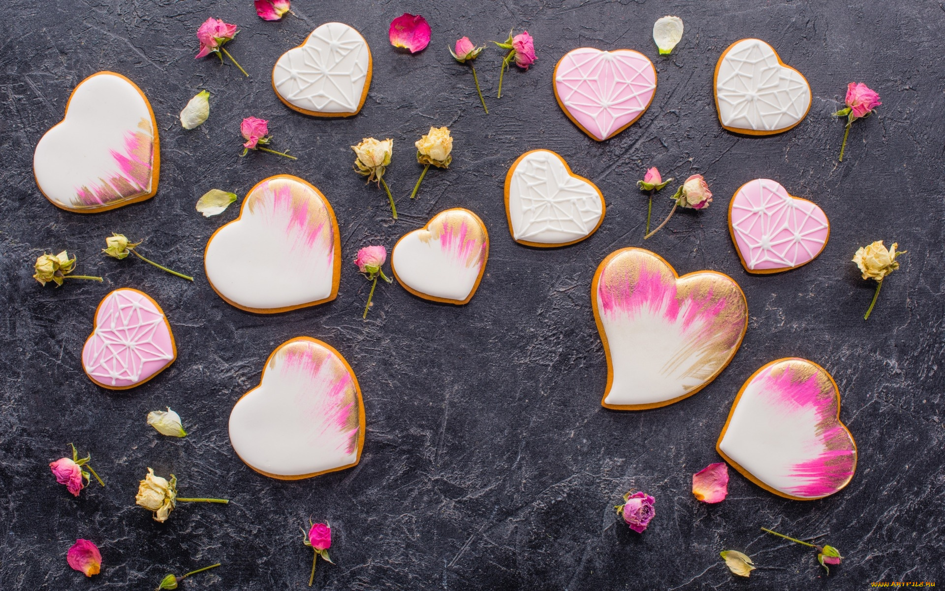 праздничные, угощения, декор, valentines, day, сердечки