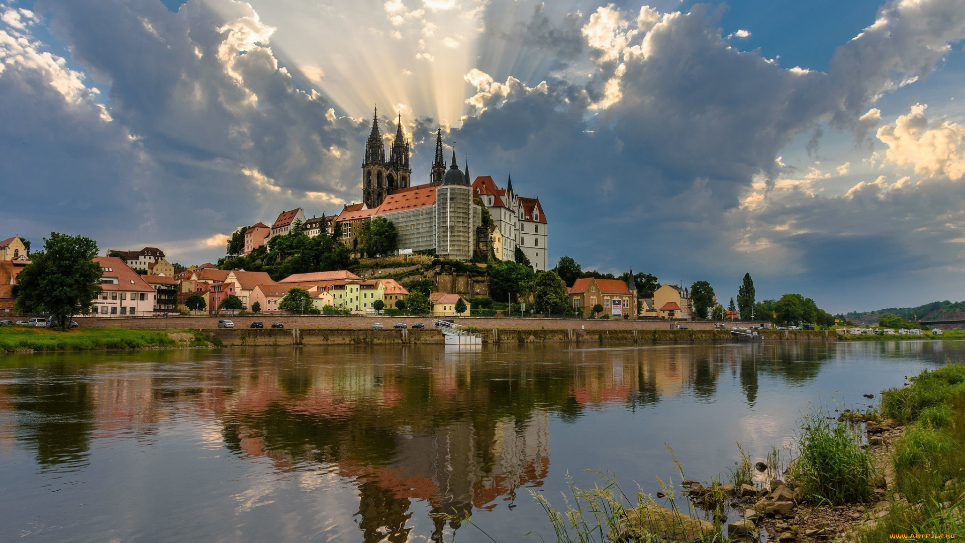 albrechtsburg, castle, города, замки, германии, albrechtsburg, castle