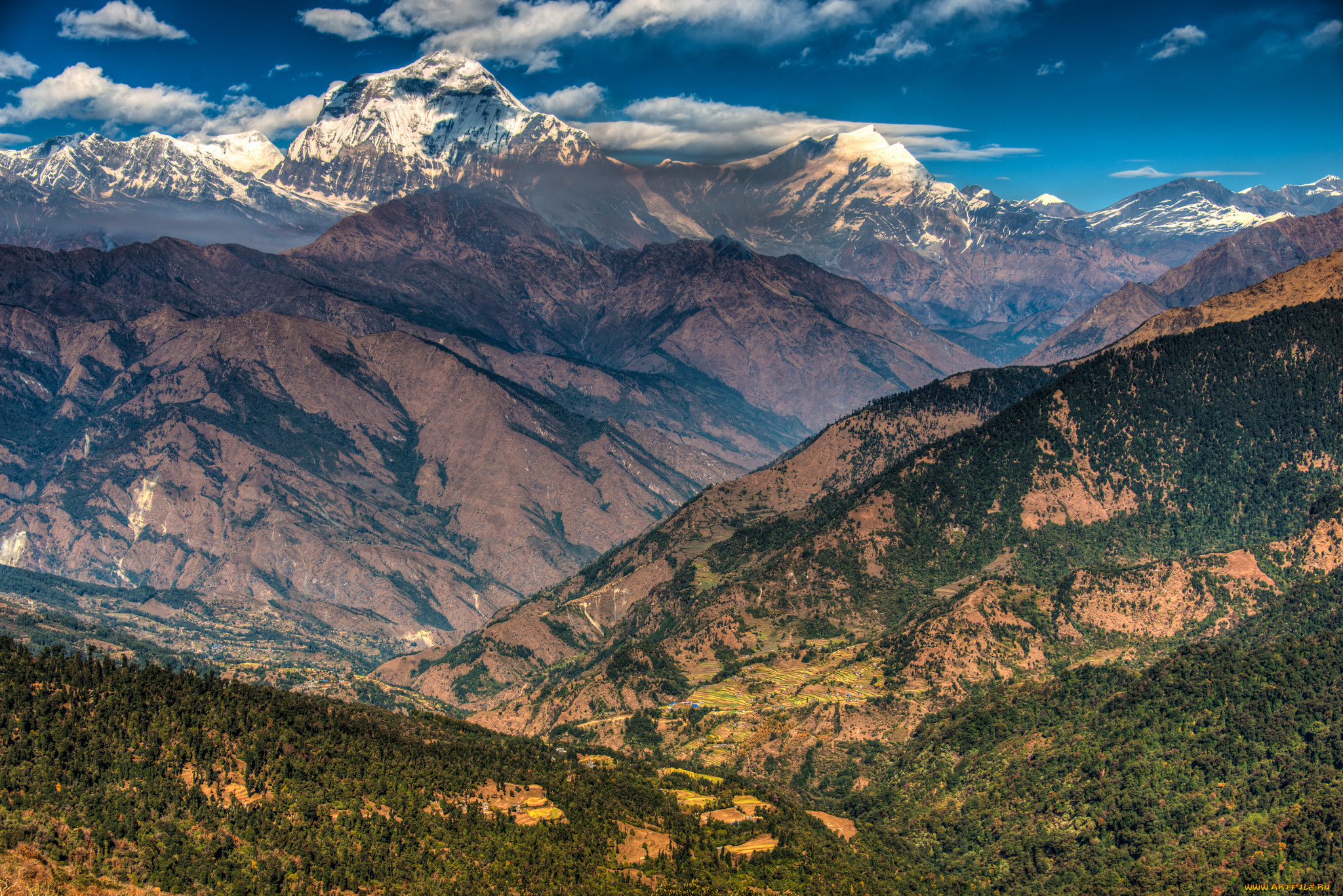 природа, горы, непал, горный, массив, аннапурна, emad, aljumah, рhotography, гималаи, небо