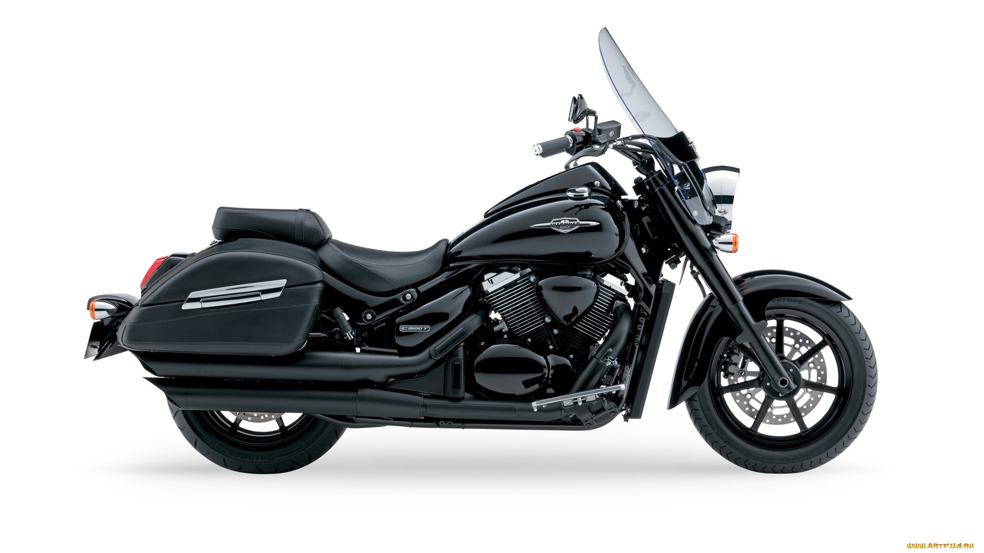 мотоциклы, suzuki, intruder, c1500t, 2013, темный