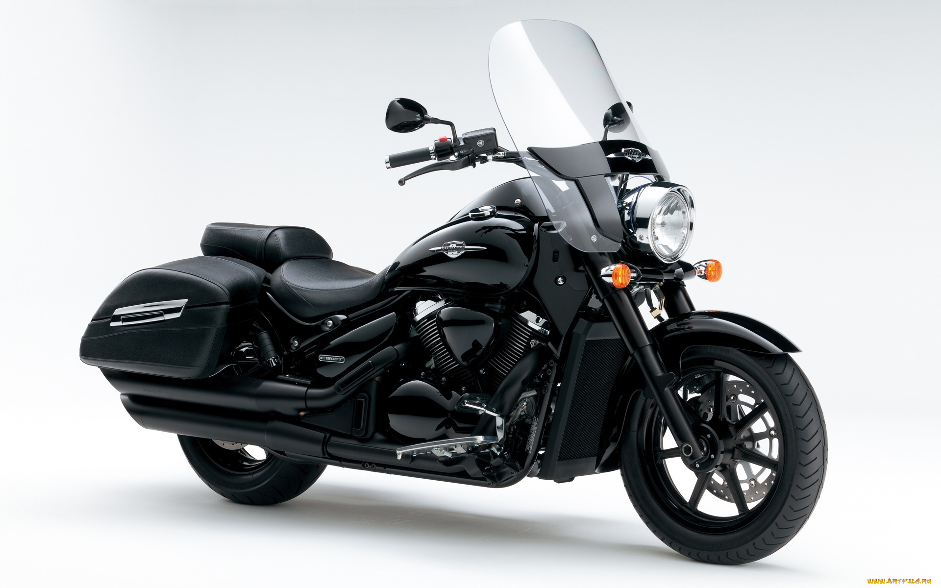 мотоциклы, suzuki, intruder, c1500t, 2013, темный