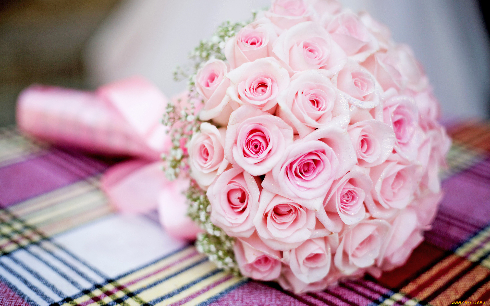 цветы, розы, розовые, букет