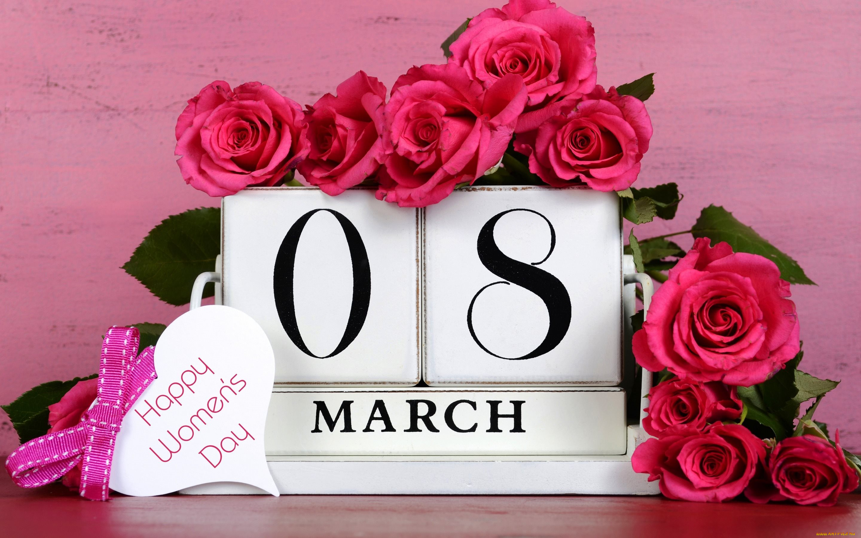 праздничные, международный, женский, день, -, 8, марта, розы