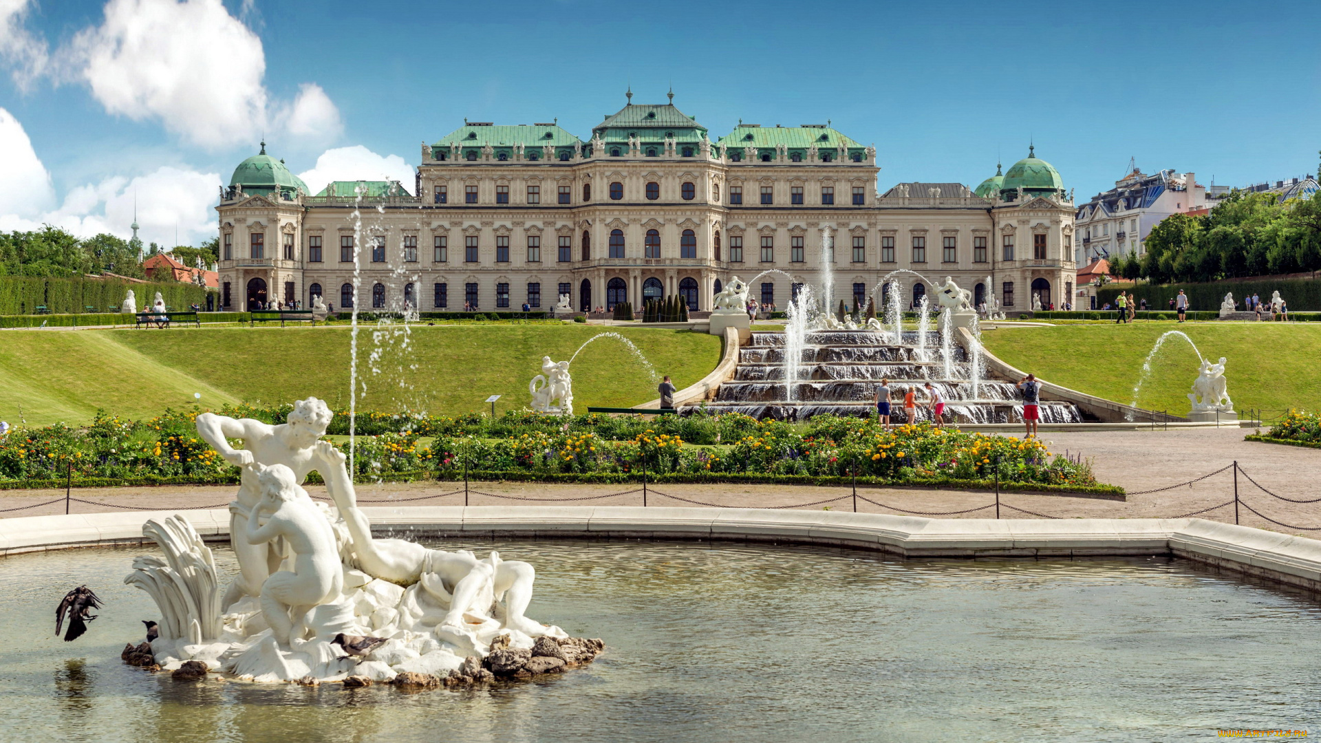 belvedere, palace, города, вена, , австрия, belvedere, palace