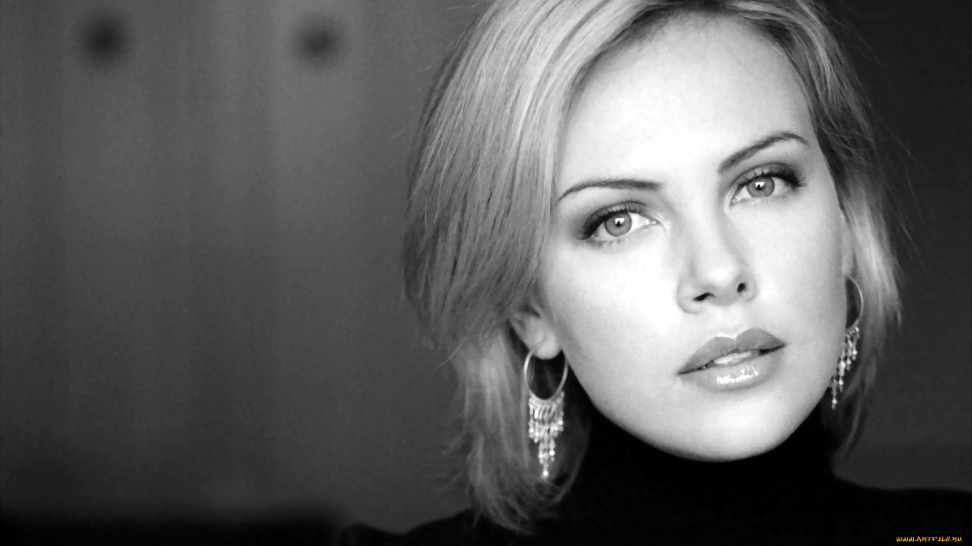 девушки, charlize, theron, блондинка, лицо, актриса