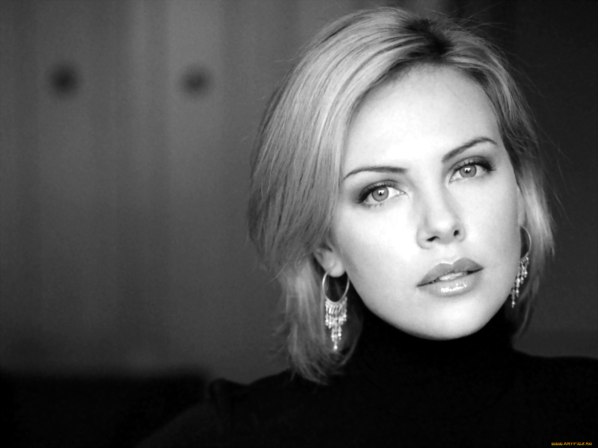 девушки, charlize, theron, блондинка, лицо, актриса