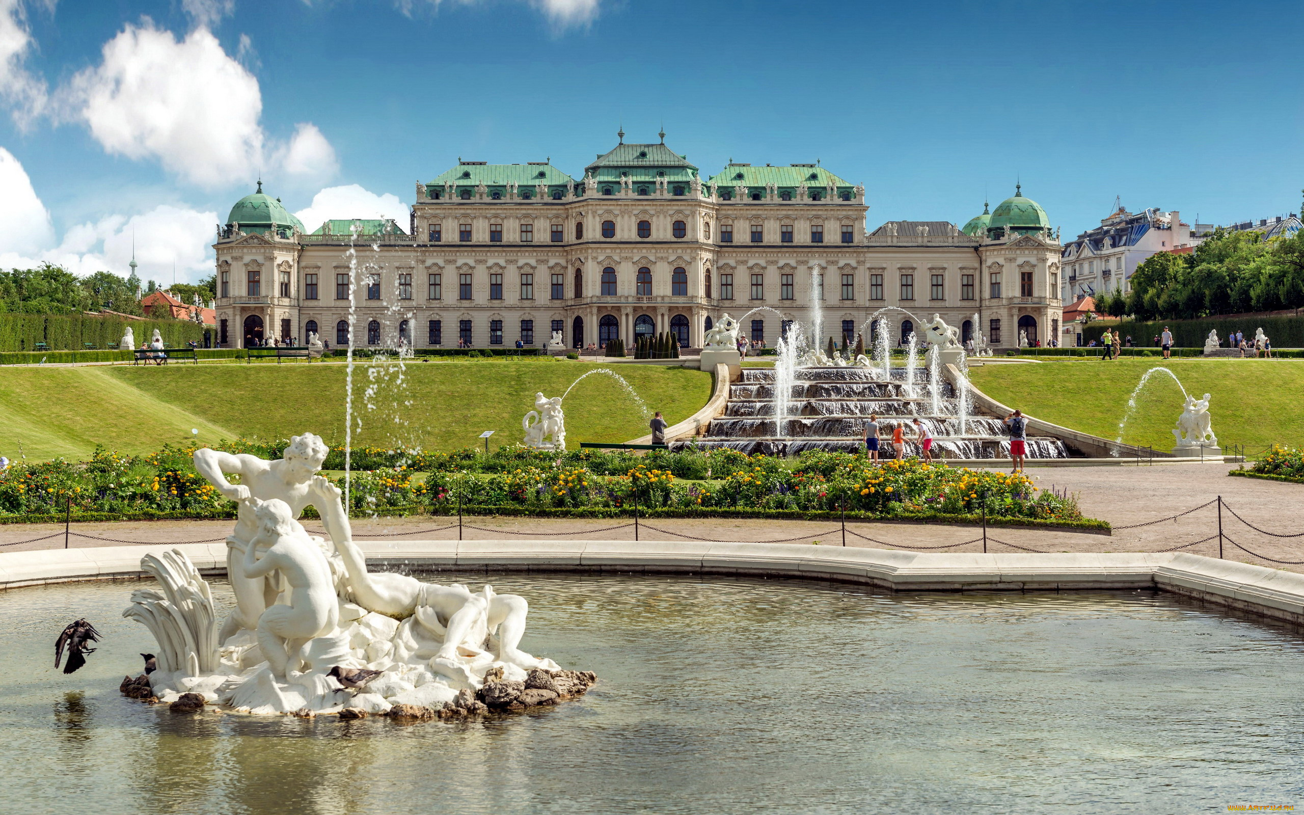 belvedere, palace, города, вена, , австрия, belvedere, palace