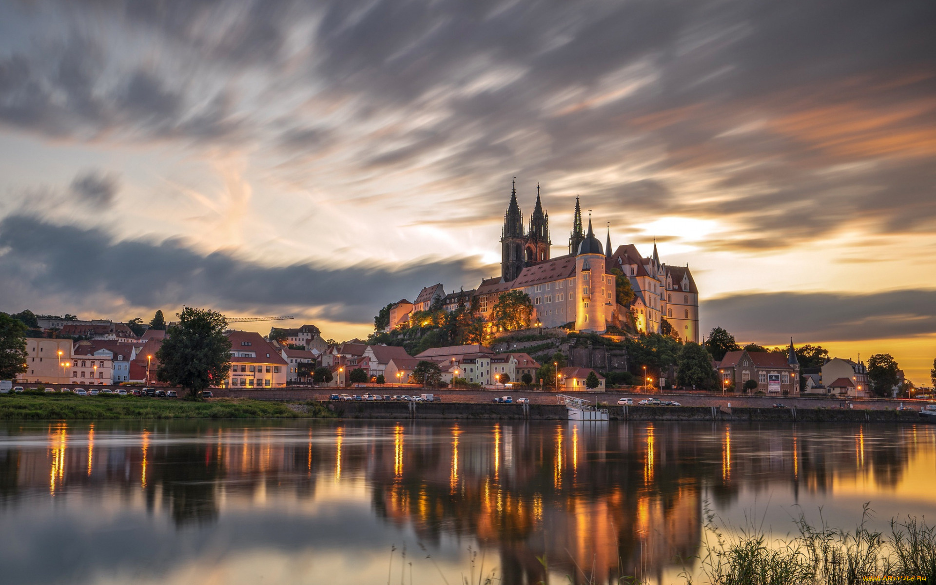 albrechtsburg, castle, города, замки, германии, albrechtsburg, castle