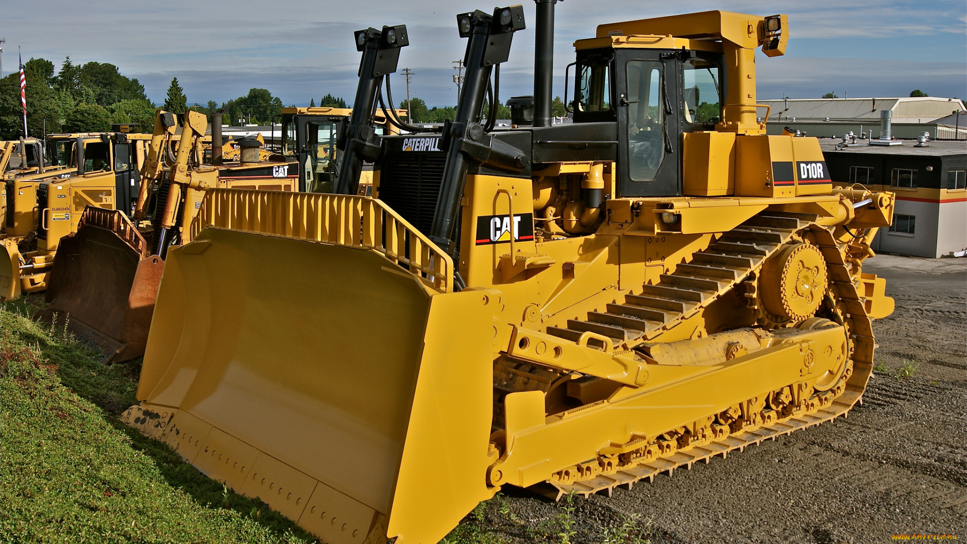 caterpillar, d10r, техника, бульдозеры, на, гусенецах, мощь, ковш, бульдозер