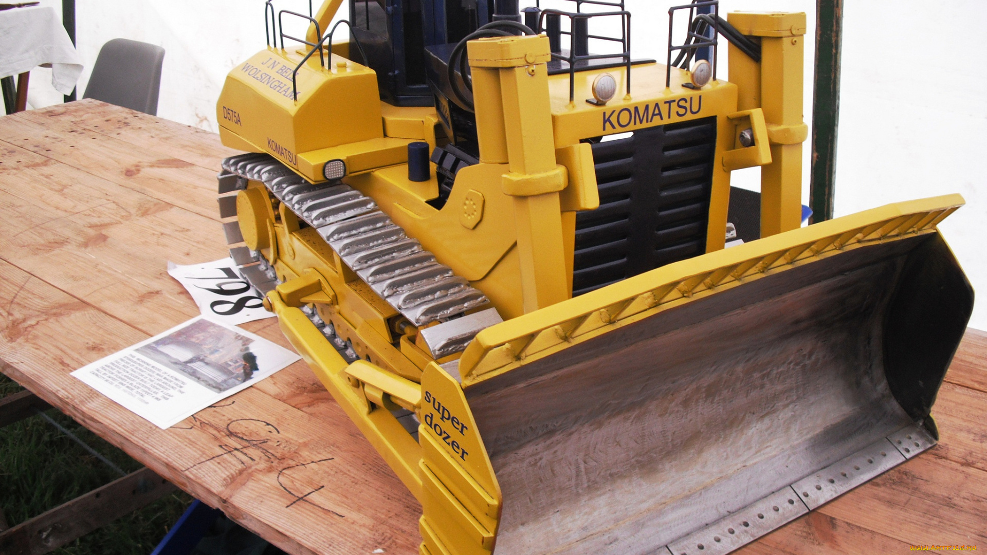 komatsu, d575d, техника, бульдозеры, на, гусенецах, ковш, бульдозер, мощь