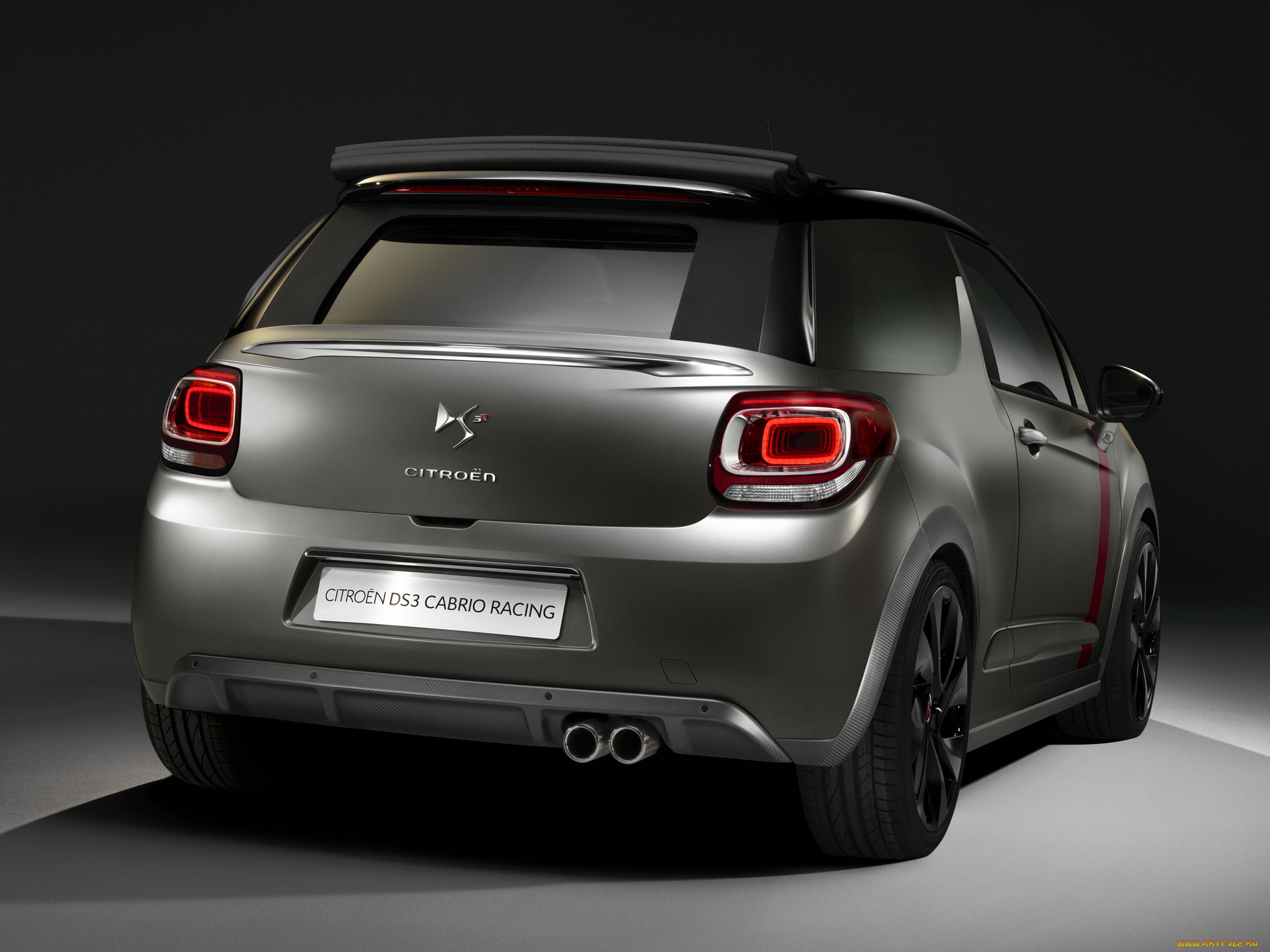 автомобили, citroen, темный, ds3, cabrio, citroеn, 2014г, racing