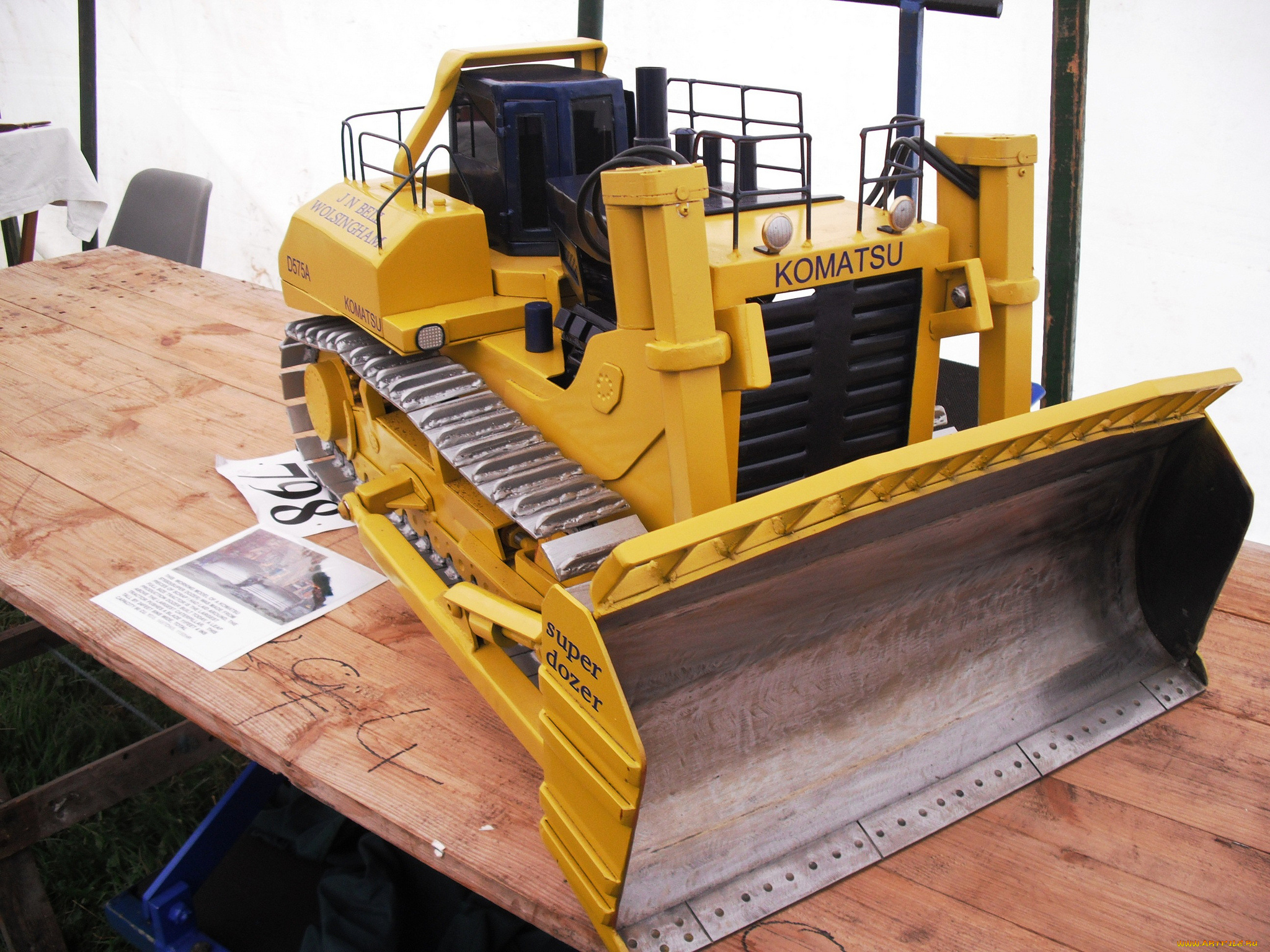 komatsu, d575d, техника, бульдозеры, на, гусенецах, ковш, бульдозер, мощь