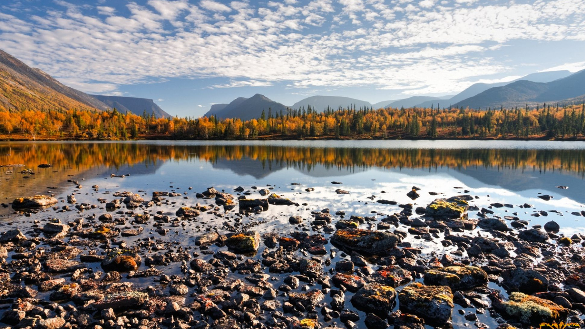 хибины, природа, горы, вода