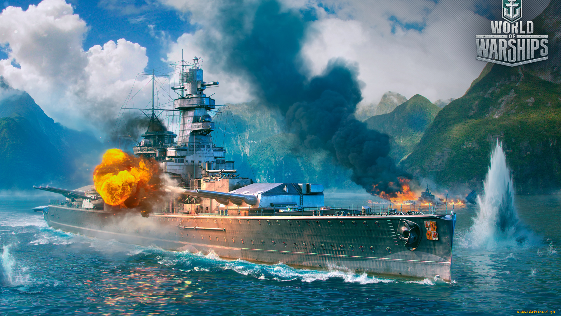 видео, игры, world, of, warships, онлайн, action, симулятор, world, of, warships