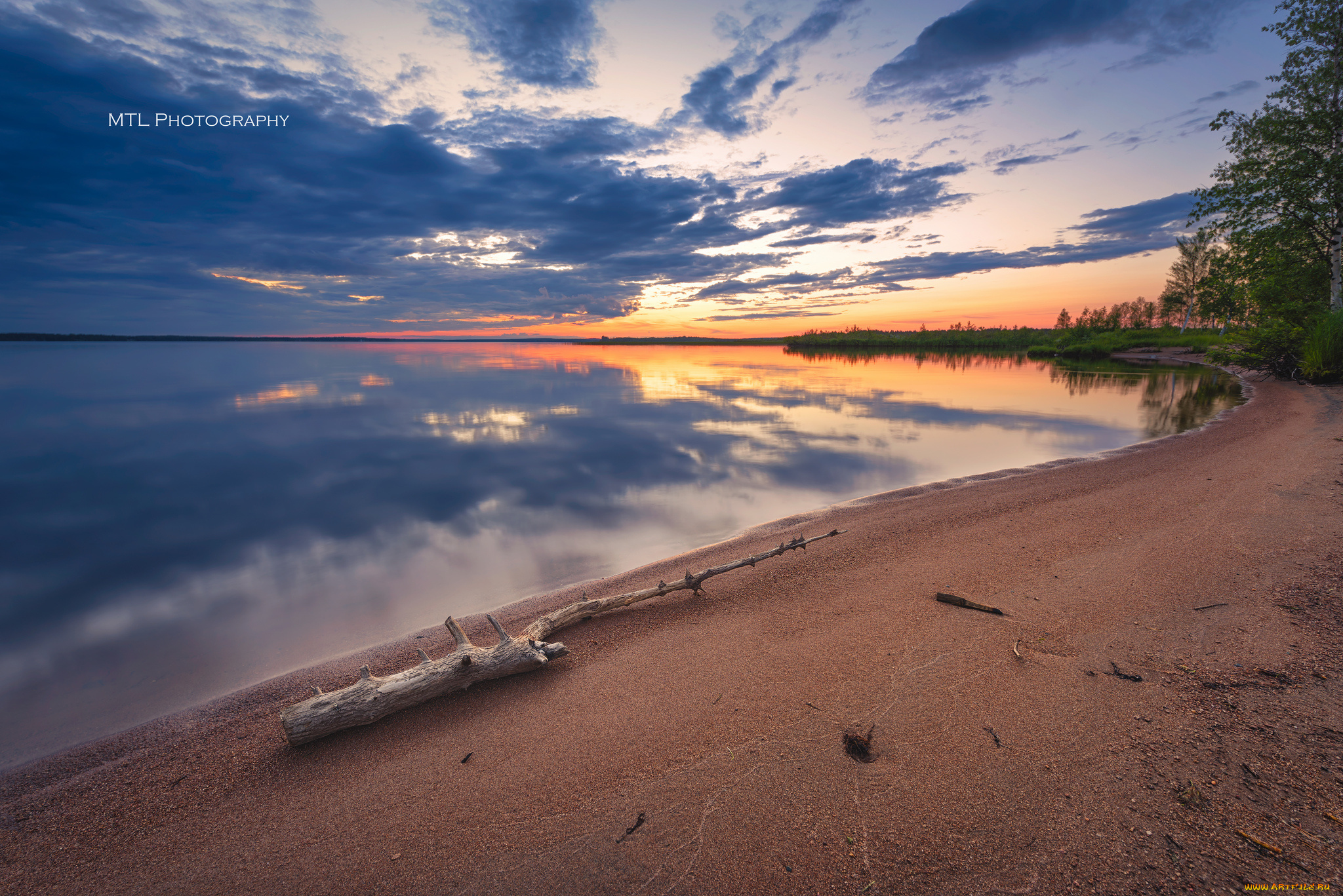 природа, побережье, облака, море