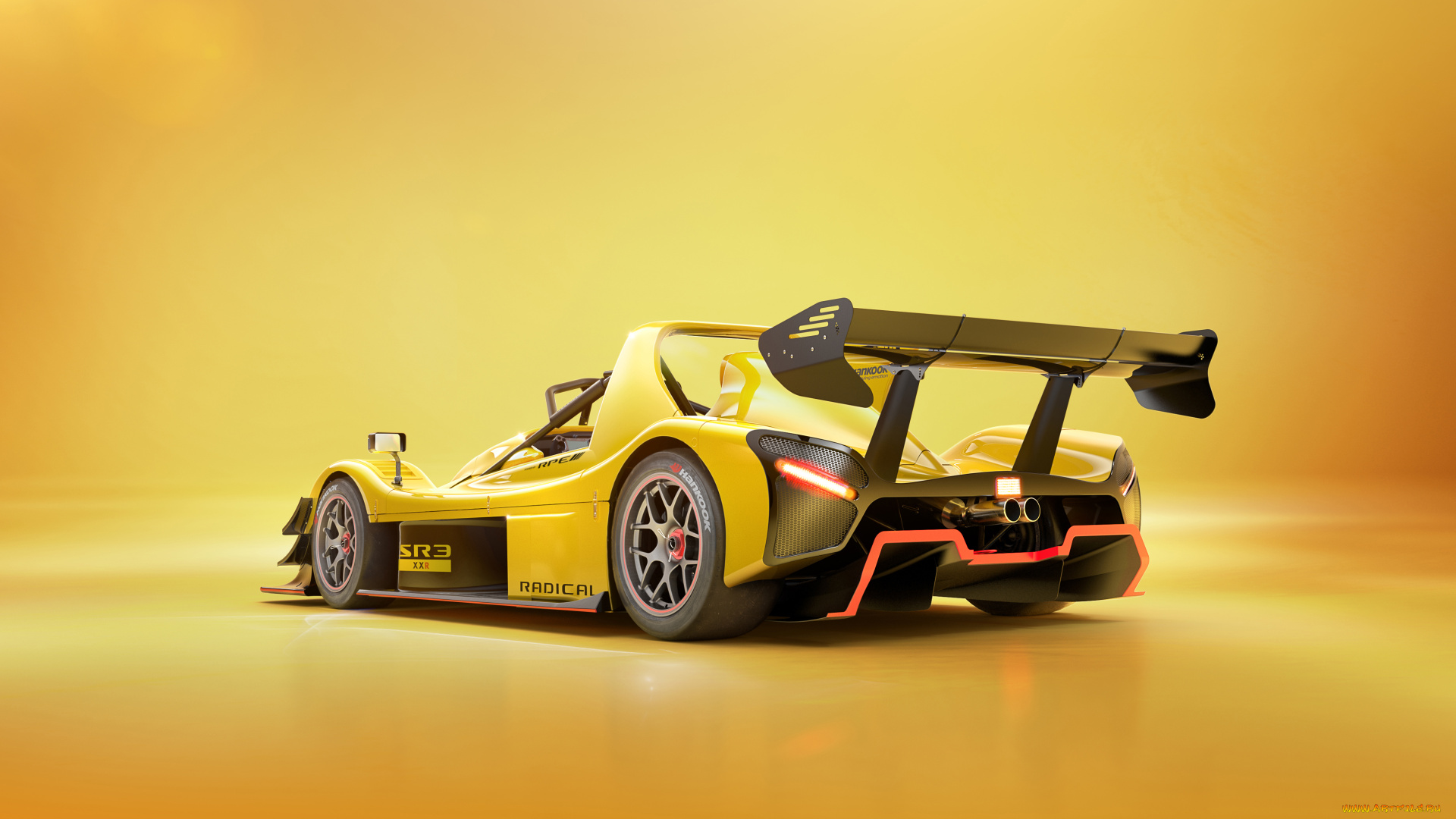 2023, radical, sr3, 3xr, спорт, формула, 1, radical, sr3, 3xr, спортивный, вид, сзади, спойлер