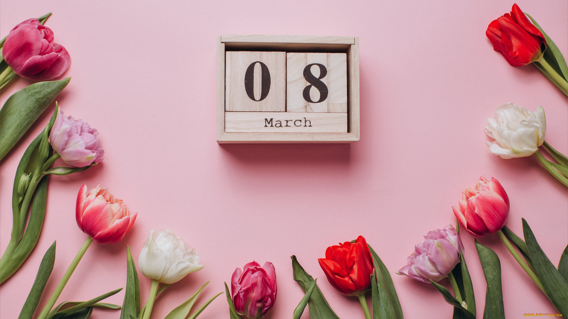 праздничные, международный, женский, день, -, 8, марта, дата, тюльпаны