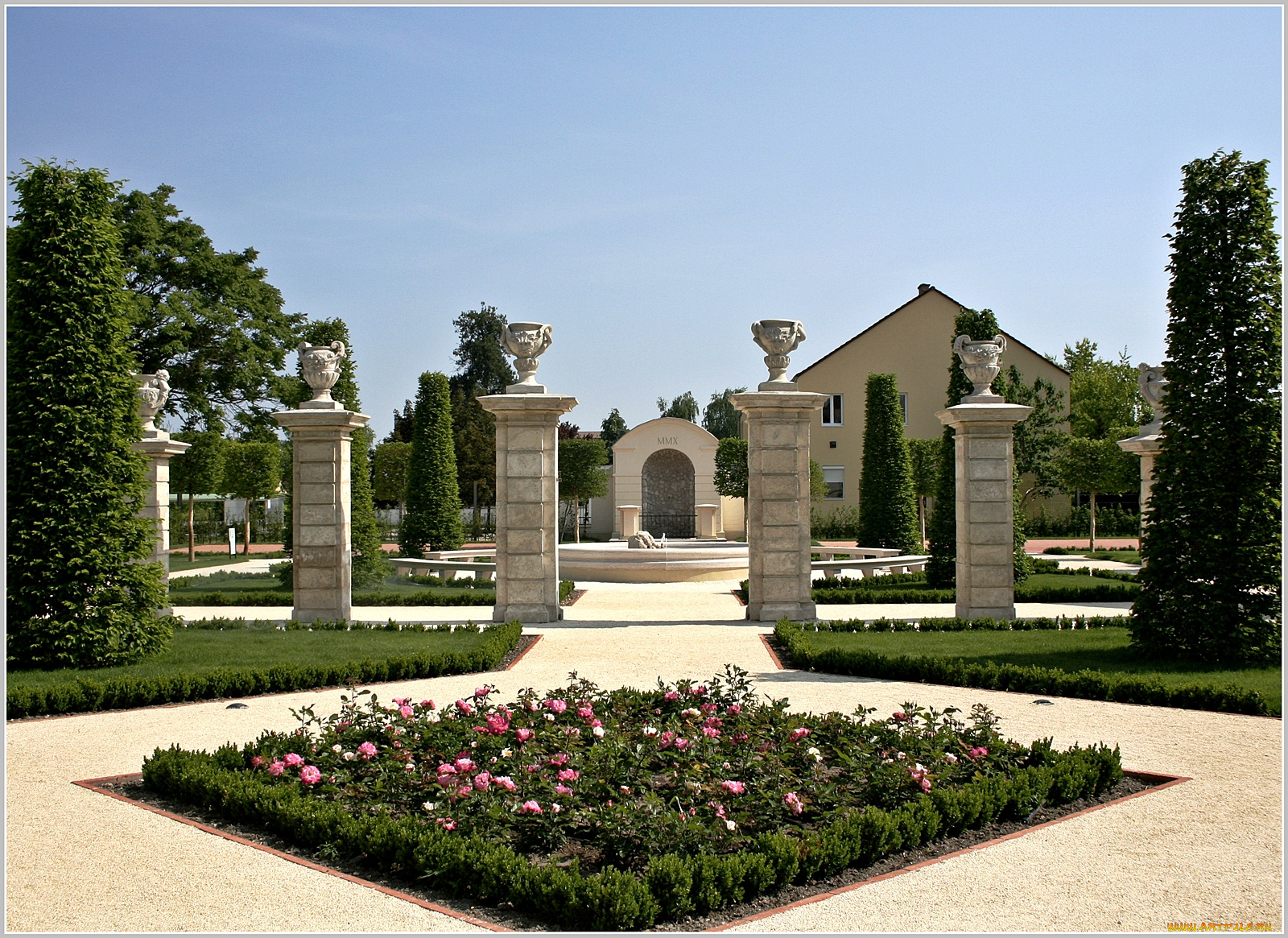 garden, of, the, archbishop`s, palace, природа, парк, венгрия
