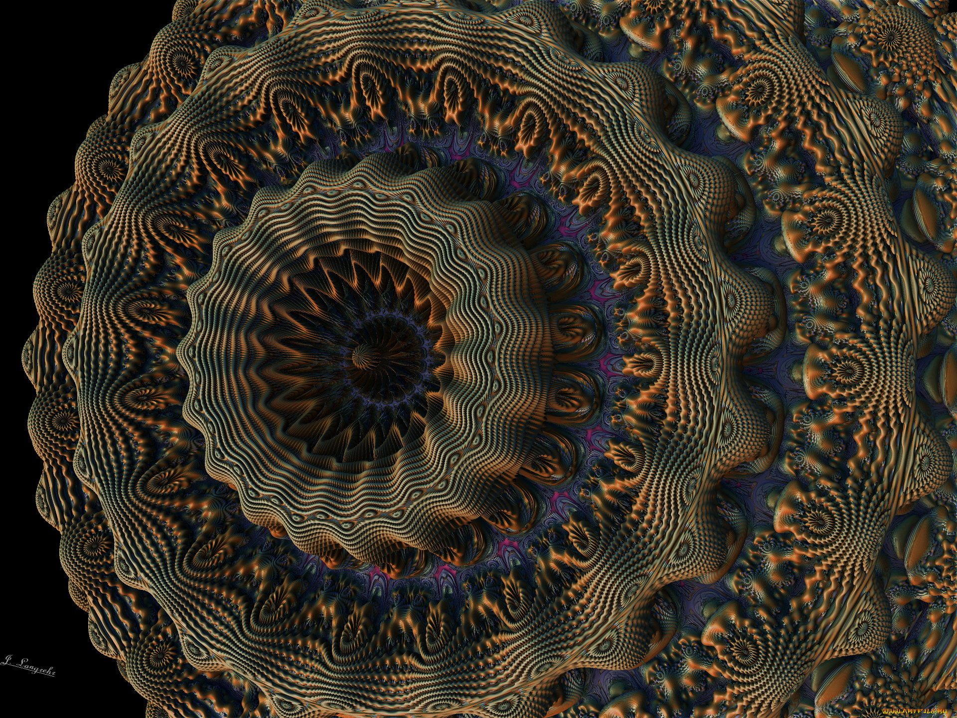 3д, графика, fractal, фракталы, узор