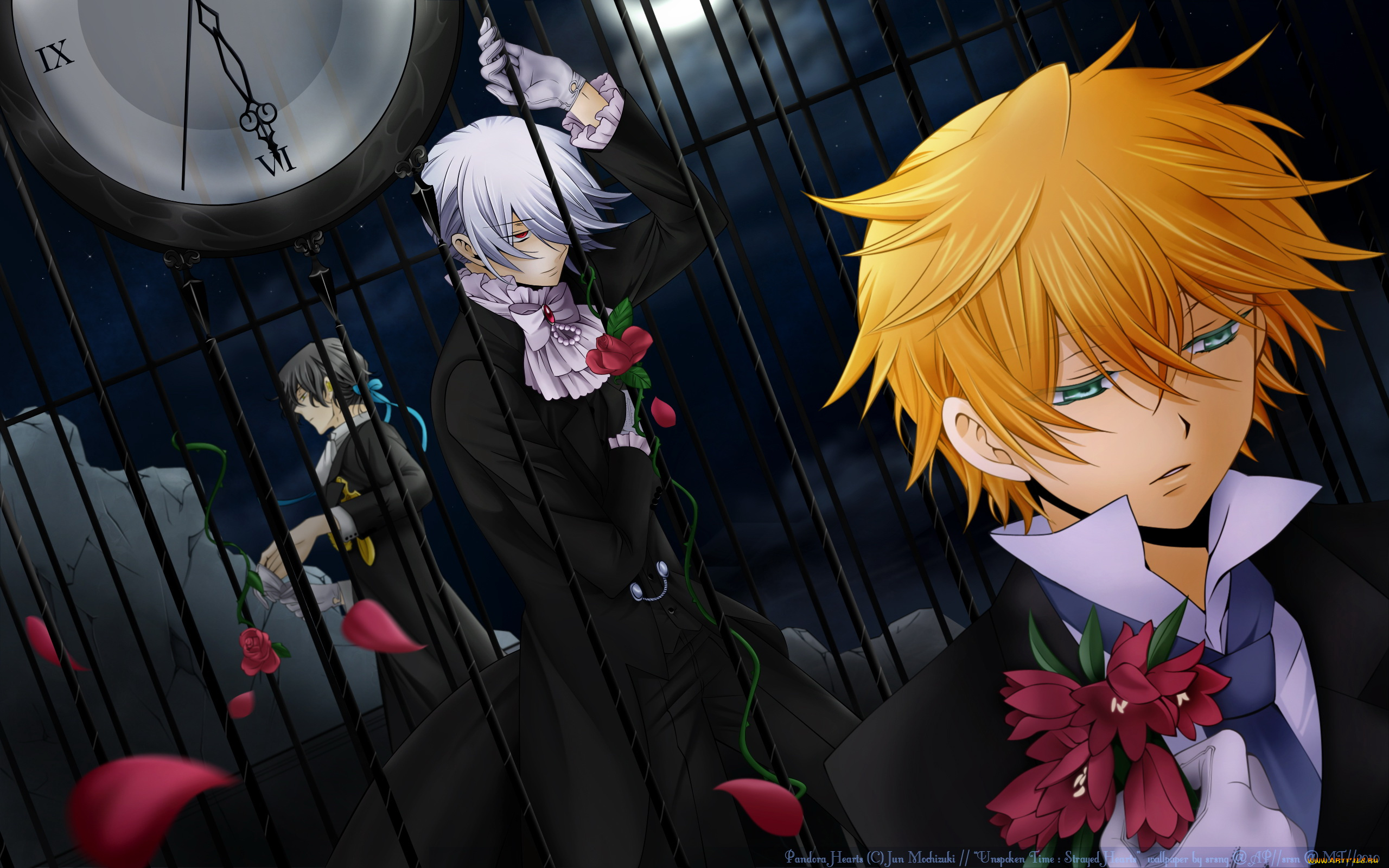 pandora, hearts, аниме, oz, vessalius, gilbert, nightray, xerxes, break